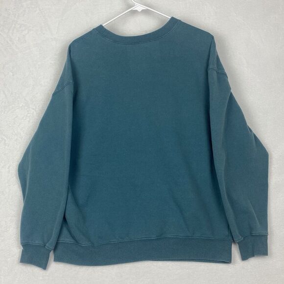 Disney Hercules Graphic Sweater Womens XXL 2XL Green Crewneck Sweatshirt - Picture 2 of 6